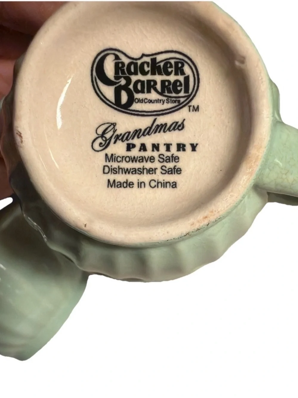 Cracker Barrel Grandma's Pantry  Mint Green measuring cup Set